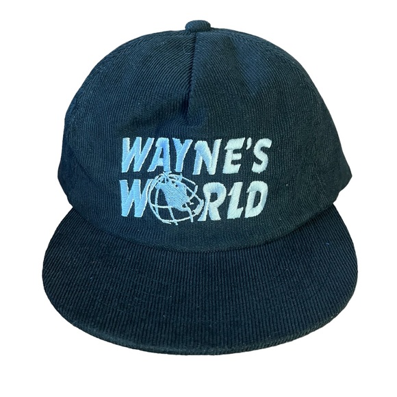 Wayne’s World  embroidered corduroy snap back hat - Picture 1 of 3